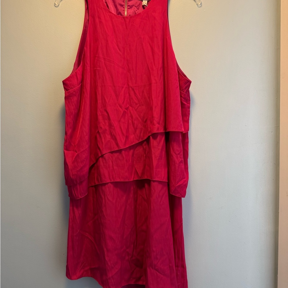 Elizabeth and James Red High Low Halter Sundress